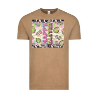 Vintage Coffee happy easter with cowhide Vintage Tee - TumblerDesignByShophia