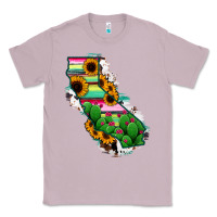 Lilac California Map Sunflower Cactus Serape Classic Tee - RanaPortraitStore