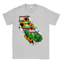 Moon Dust California Map Sunflower Cactus Serape Classic Tee - RanaPortraitStore