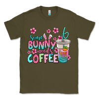 Army Green some bunny needs coffee easter Classic Tee - Jasminsmagicworld