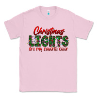 Bubblegum Pink festive christmas lights text art Classic Tee - CowhideDigitalArt