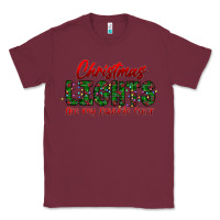 Burgundy festive christmas lights text art Classic Tee - CowhideDigitalArt