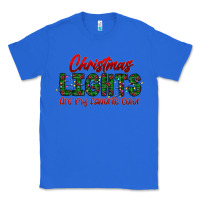 True Royal festive christmas lights text art Classic Tee - CowhideDigitalArt