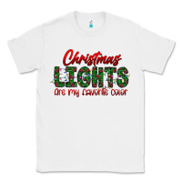 White festive christmas lights text art Classic Tee - CowhideDigitalArt