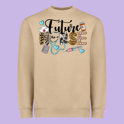 Western Future Nurse Heavyweight Sweatshirt Designed By Lillyallendesigns