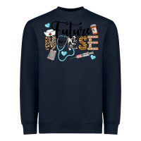 Navy Western Future Nurse Heavyweight Sweatshirt - LillyAllenDesigns