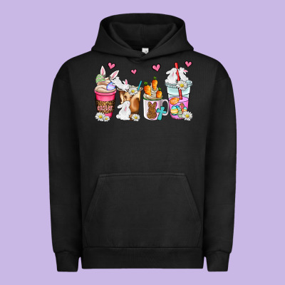 Easter Coffee Cups Urban Hoodie Designed By Adodesignshop