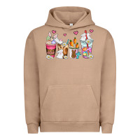 Pigment Burro easter coffee cups Urban Hoodie - AdoDesignShop