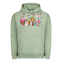 Pigment Oil Green easter coffee cups Urban Hoodie - AdoDesignShop