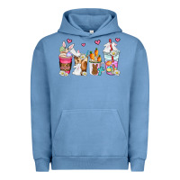 Pigment Pebble Blue easter coffee cups Urban Hoodie - AdoDesignShop