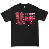 Black howdy howdy howdy honey with cowgirl boots Premium Tee - RanaPortraitStore