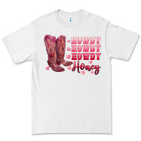 White howdy howdy howdy honey with cowgirl boots Premium Tee - RanaPortraitStore