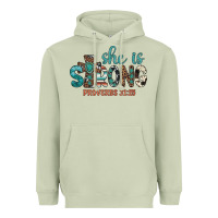 Matcha she is strong Heavyweight Hoodie - Artiststas