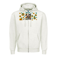 Oatmeal Heather Coffee Then Cows Zipper Hoodie - LillyAllenDesigns