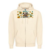 Sandshell Coffee Then Cows Zipper Hoodie - LillyAllenDesigns