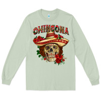 Matcha Chingona with roses Mexico Long Sleeve Tee - HowdyJamesFarm