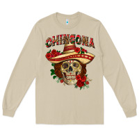 Mushroom Chingona with roses Mexico Long Sleeve Tee - HowdyJamesFarm