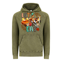 Vintage Olive lets eat Vintage Hoodie - CowGirlArtShop