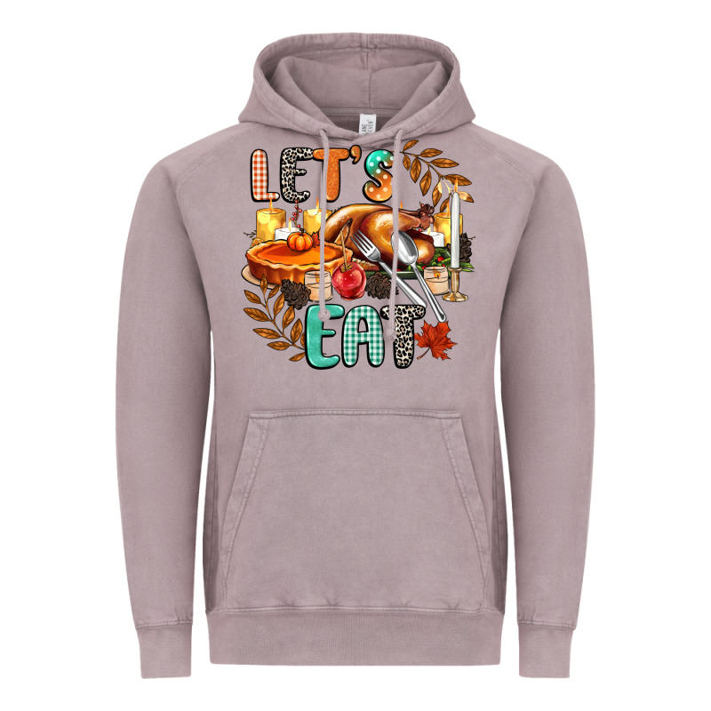 Lets Eat Vintage Hoodie by CowGirlArtShop | Teevron