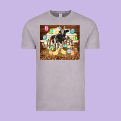 Cow And Chick Easter Vintage Tee Designed By Tumblerdesignbyshophia