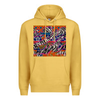 Antique Gold african ankara zebra seamless pattern Premium Hoodie - BundleAndBundleShop