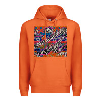Carrot african ankara zebra seamless pattern Premium Hoodie - BundleAndBundleShop
