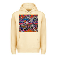 Pina Colada african ankara zebra seamless pattern Premium Hoodie - BundleAndBundleShop