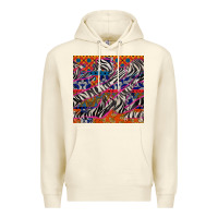 Sandshell african ankara zebra seamless pattern Premium Hoodie - BundleAndBundleShop