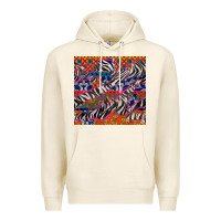 Tofu african ankara zebra seamless pattern Premium Hoodie - BundleAndBundleShop