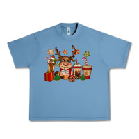 Pebble Blue reindeer coffe cups christmas Urban Heavy Tee - CowGirlArtShop