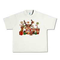 Pistachio reindeer coffe cups christmas Urban Heavy Tee - CowGirlArtShop