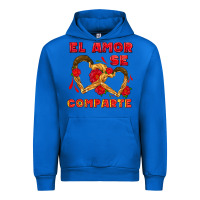 Cobalt el amor se comparte with churros Urban Hoodie - AdoDesignShop