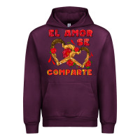 Mauve Wine el amor se comparte with churros Urban Hoodie - AdoDesignShop