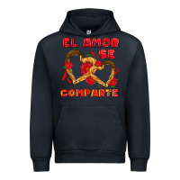 Navy el amor se comparte with churros Urban Hoodie - AdoDesignShop