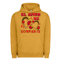 Pigment Peanut Butter el amor se comparte with churros Urban Hoodie - AdoDesignShop