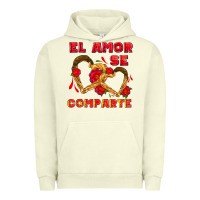 Pigment Pistachio el amor se comparte with churros Urban Hoodie - AdoDesignShop