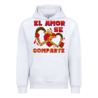 White el amor se comparte with churros Urban Hoodie - AdoDesignShop