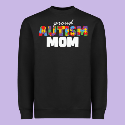 Lil Autism Mom Heavyweight Sweatshirt Designed By Cowhidedigitalart