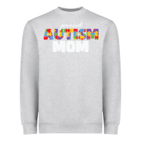 Heather Grey LIL Autism Mom Heavyweight Sweatshirt - CowhideDigitalArt