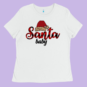 Santa Baby Ladies Tee Designed By Bettercallsaul