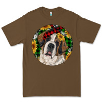 Cacao Christmas St. Bernard Premium Tee - RanaPortraitStore