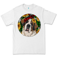 White Christmas St. Bernard Premium Tee - RanaPortraitStore