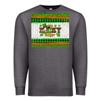 Charcoal Heather st patricks one lucky heifer Premium Sweatshirt - Artiststas
