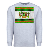 Heather Grey st patricks one lucky heifer Premium Sweatshirt - Artiststas