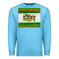 Ocean Blue st patricks one lucky heifer Premium Sweatshirt - Artiststas