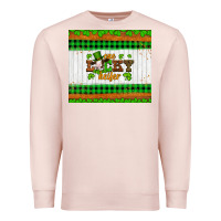Pale Pink st patricks one lucky heifer Premium Sweatshirt - Artiststas