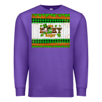 Purple st patricks one lucky heifer Premium Sweatshirt - Artiststas