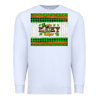 White st patricks one lucky heifer Premium Sweatshirt - Artiststas