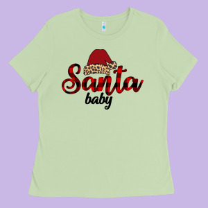 Santa Baby Ladies Tee Designed By Bettercallsaul