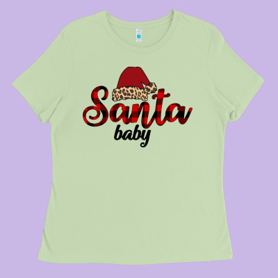 Santa Baby Ladies Tee Designed By Bettercallsaul